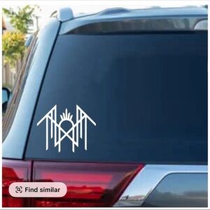 two pack 5" Sleep Token like Car Decal sticker